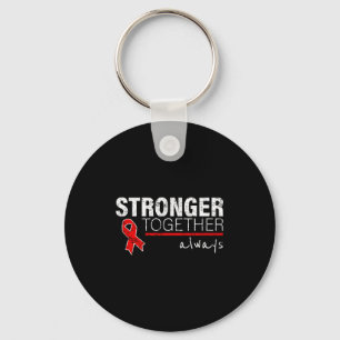 Positive Message For Women Men Heart Disease Aware Key Ring