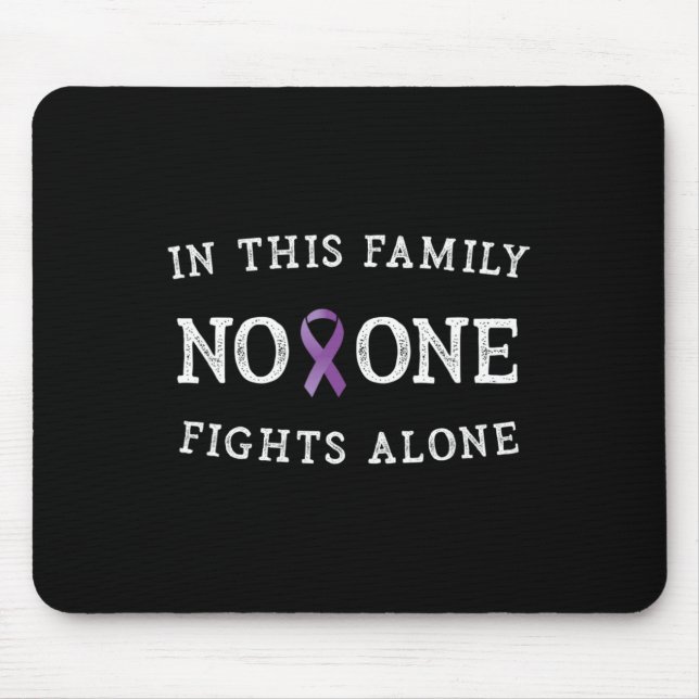 Positive Message Pancreatic Cancer Awareness for W Mouse Mat (Front)