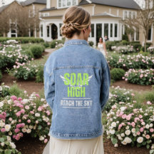 Positive Message Soar High Women's Denim Jacket
