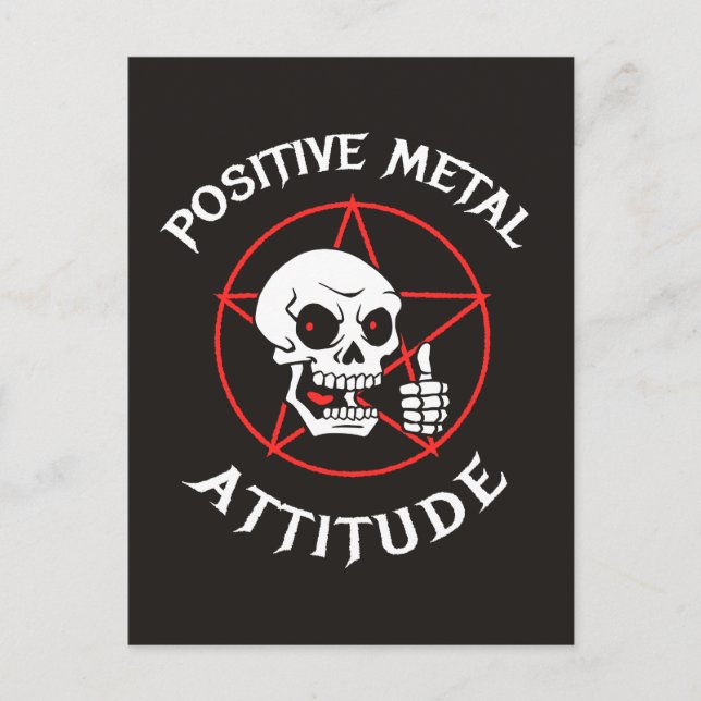 Positive Metal Attitude Postcard (Front)