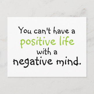 positive mind postcard
