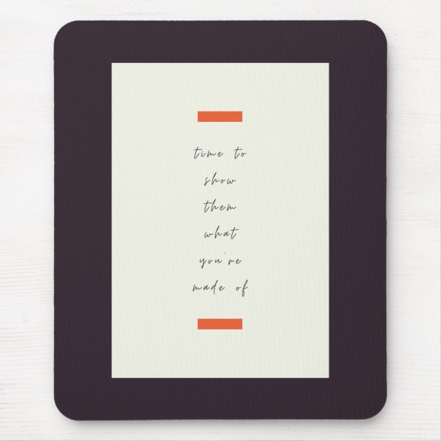 Positive Mindset Inspirational/Motivational Quote Mouse Mat (Front)