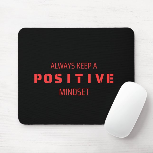 Positive Mindset  Mouse Mat (With Mouse)