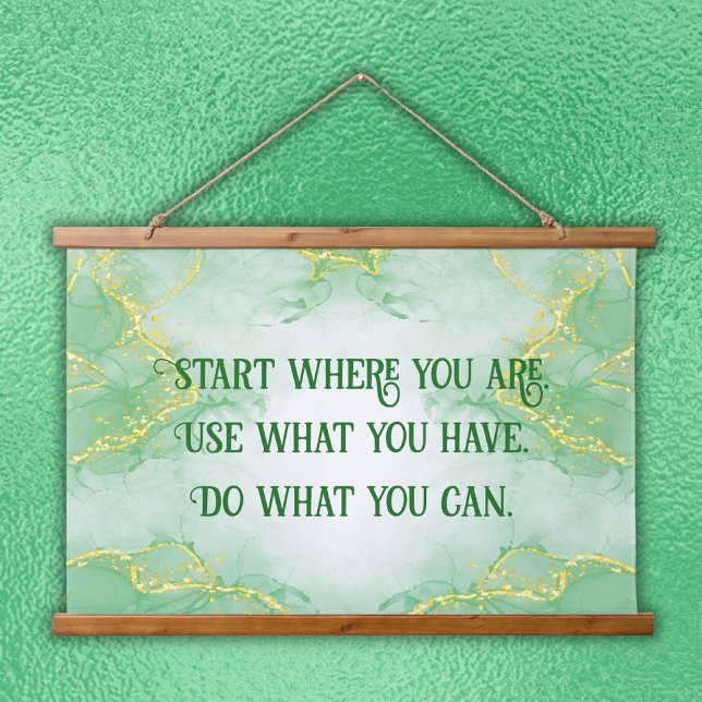 Positive Motivation Start Where you are | Hanging Tapestry (Creator Uploaded)