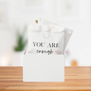 Positive Motivation You Are Enough Quote Favour Bags