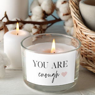 Positive Motivation You Are Enough Quote Rectangular Sticker