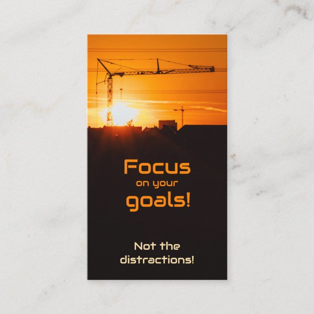 Positive motivational quote for mental health business card (Front)