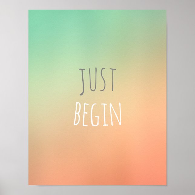 positive motivational quote painted design  poster (Front)