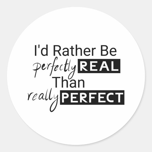 Positive Motivational Quote text Classic Round Sticker (Front)