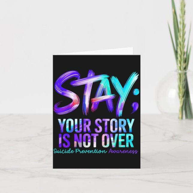 Positive Motivational Support Prevention Awareness Card (Front)
