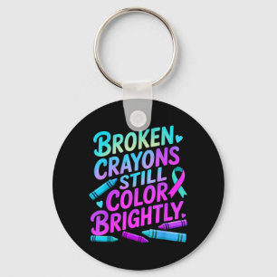 Positive Motivational Support Prevention Awareness Key Ring
