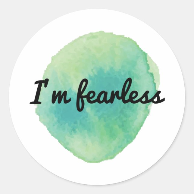 positive motivational vibes for self acceptance classic round sticker (Front)