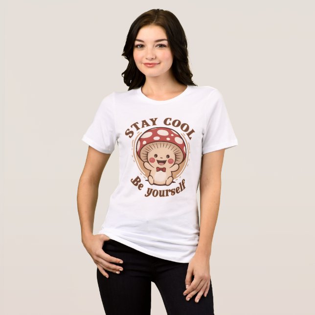 Positive Mushroom Tri-Blend Shirt (Front Full)