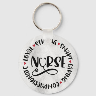 Positive Nurse Affirmations Key Ring