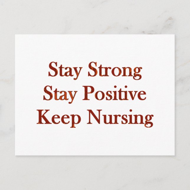 Positive Nurse Postcard (Front)