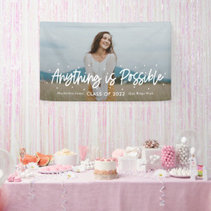Positive Outlook EDITABLE COLOR Graduation Banner