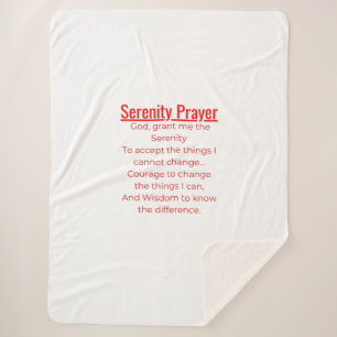 Positive Poem Sherpa Blanket