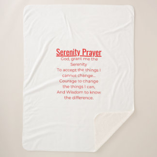 Positive Poem Sherpa Blanket