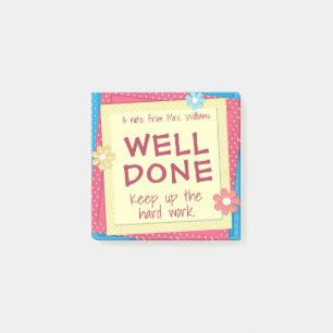 Positive Post It Notes For Students Well Done