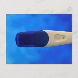 Positive Pregnancy Test Announcement Postcard