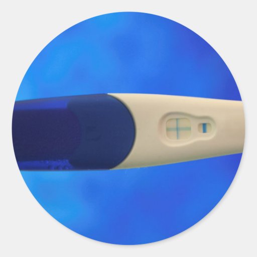Image of Positive Pregnancy Test Classic Round Sticker