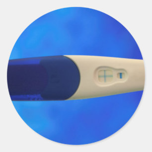 Positive Pregnancy Test Classic Round Sticker