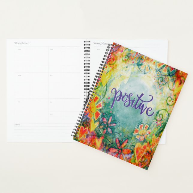 Positive Pretty Floral Whimsical Inspirivity Planner (Display)