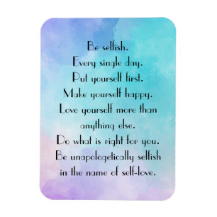 Positive Quote and Watercolor Magnet