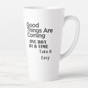 positive quote art latte mug