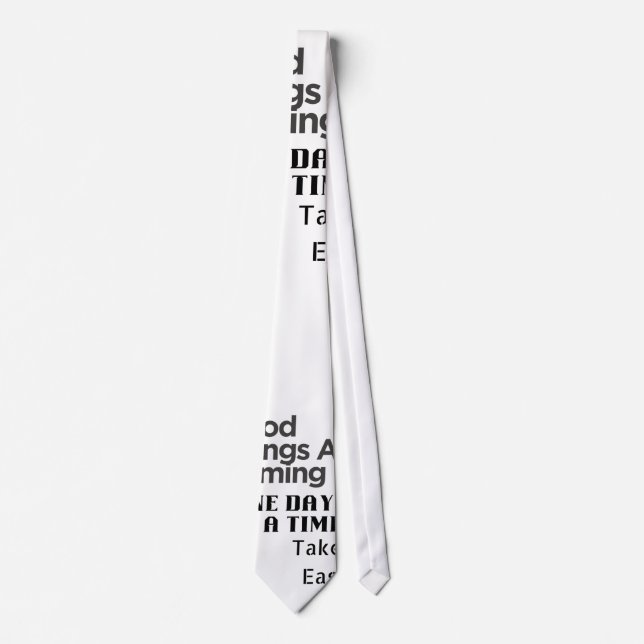 positive quote art tie (Front)