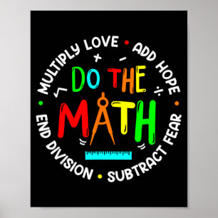 Positive Quote Inspiring Slogan Love Hope Fear Do  Poster