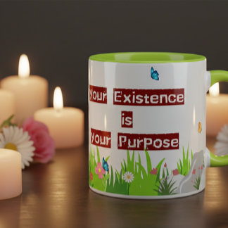 Positive Quote Motivational Selflove Floral Coffee Mug