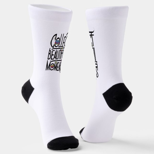 positive quote socks (Angled)