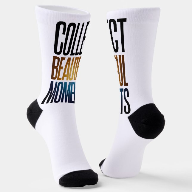 positive quote  socks (Angled)