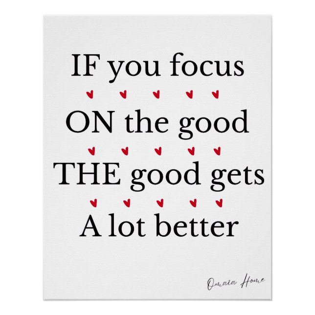 Positive Quote Wall Art (Front)
