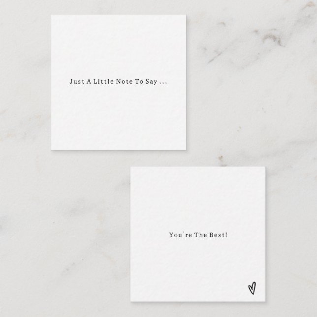 Positive Quote You The Best Card (Front/Back)