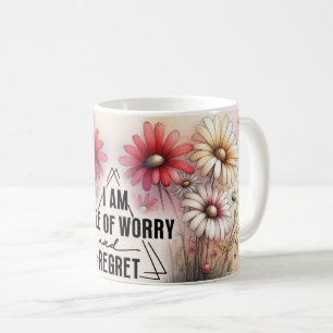 Positive Quotes Floral Mug