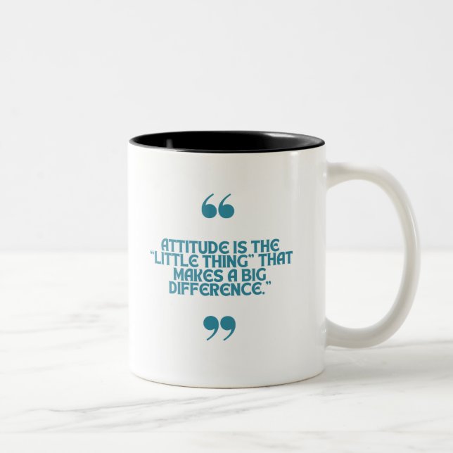 Positive quotes  Two-Tone coffee mug (Right)