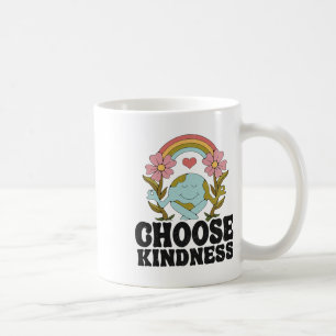 Positive Rainbow Peace Hippie Choose Kindness Eart Coffee Mug