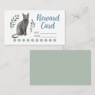 Positive Reward Cat Theme Punch CArd