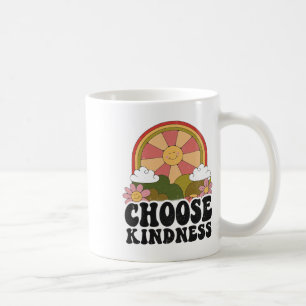 Positive Sun Peace Hippie Choose Kindness Earth Da Coffee Mug