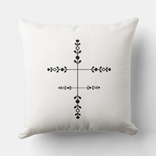 Positive Sunshine Art – Bright Happy Sun and Flowe Cushion