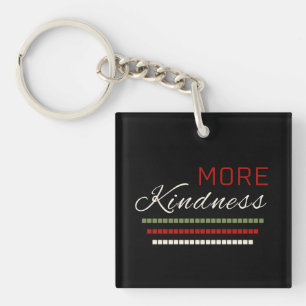 Positive text design key ring