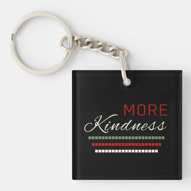 Positive text design key ring (Front)