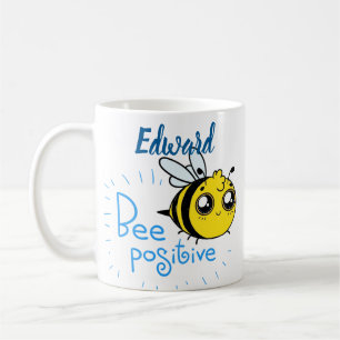Positive Thinking Bee Positive Cute Bee Coffee Mug