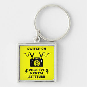 Positive Thinking Mental Attitude Key Ring