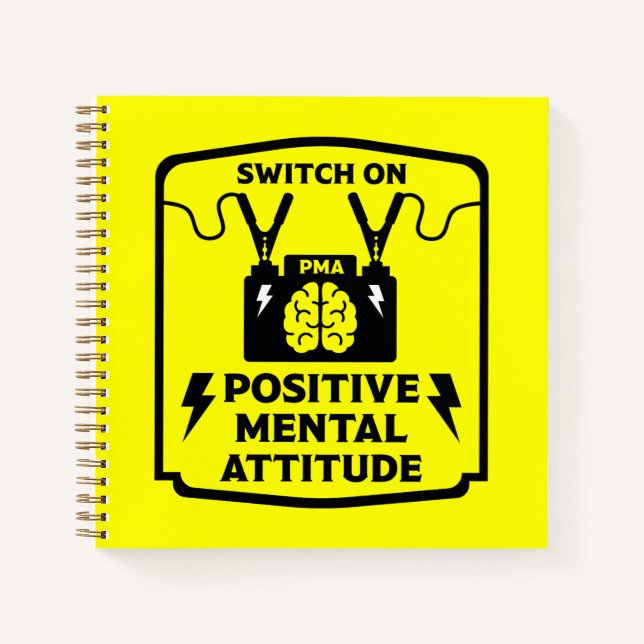 Positive Thinking Mental Attitude Notebook (Front)
