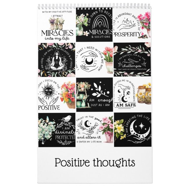 Positive thoughts calendar (Cover)