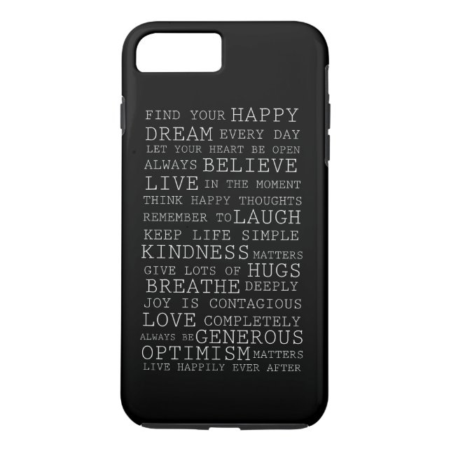 Positive Thoughts Case-Mate iPhone Case (Back)