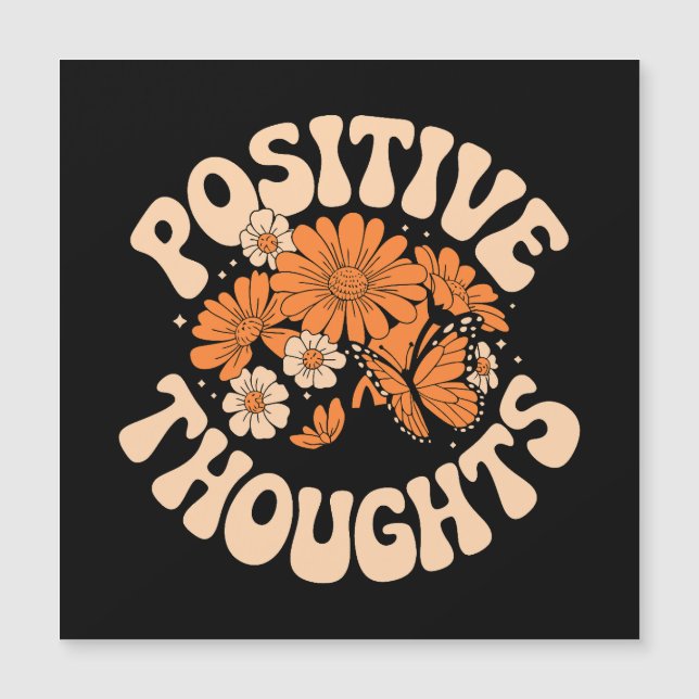 Positive Thoughts – Flowers and Butterflies (Front)